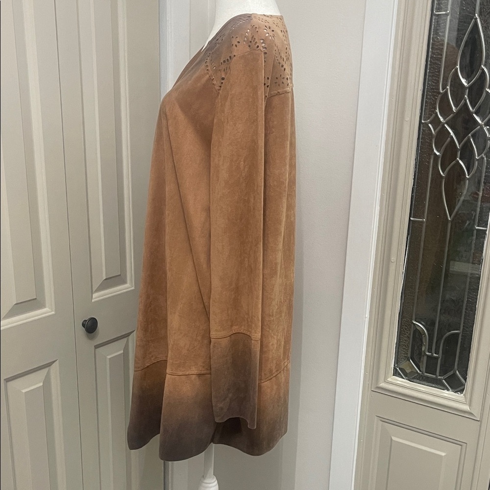 Love Riche Brown Ombre Cape Jacket - Picture 9 of 14